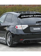 Charge Speed Bottom Lines Carbon Rear Caps Subaru WRX STi 2008-2014                                     - BCSI08-CS979RC1F - Image 2
