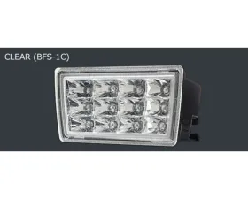 Charge Speed F1 Clear Lens/Clear Chrome Reflector LED Rear Bumper Light Subaru STi