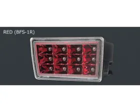 Charge Speed F1 Clear Lens/Red Chrome Reflector LED Rear Bumper Light Subaru STi