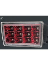 Charge Speed F1 Clear Lens/Red Chrome Reflector LED Rear Bumper Light Subaru STi                                     - BCSI11-CS9735BFS/1CR - Image 4