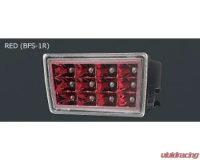 Charge Speed F1 Clear Lens/Red Chrome Reflector LED Rear Bumper Light Subaru STi - BCSI11-CS9735BFS/1CR