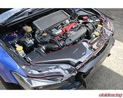 Charge Speed Carbon Air Intake Wide Cooling Air Plate Set 2 Pieces Set Subaru WRX | STi 2015-2021 - BCSI15-CS9735AWCPSC