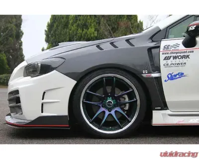 Charge Speed Carbon Front Fenders w/ Vents Pair Subaru WRX | STi 2015-2021 - BCSI15-CS9735FFC