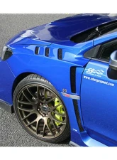 Charge Speed FRP Vented Lower Garnish Pair Subaru WRX STi 2015-2021                                     - BCSI15-CS9735FFLGF - Image 2