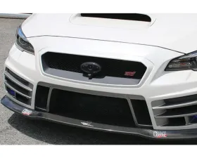 Charge Speed FRP Subaru Emblem Front Bumper Base w/ Camera Mount In Black Finish Subaru WRX STi 2015-2021