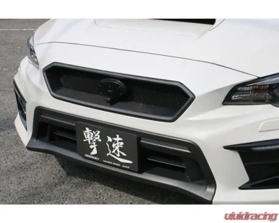 Charge Speed FRP Subaru Emblem OEM Grill Base w/ Camera Mount In Black Finish Subaru WRX STi 2015-2021 - BCSI15-CS9735SECO