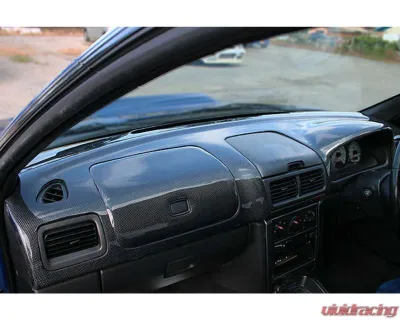 Charge Speed Carbon Dashboard Cover RHD - JDM Plain Weave Subaru Impreza 1993-1998 - BCSI95-CS976DBC