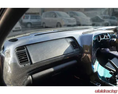 Charge Speed OEM Carbon Dashboard Cover RHD - JDM Plain Weave Toyota Supra 1993-1998 - BCTS93-CS890DBC