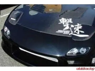 Charge Speed FRP Flip HeadLight Covers W/ Right Side Scoop Mazda RX7 1993-2004 - CS710HLVF