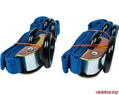 Fire Power Parts 1" Tie-Down W/ Soft Tie Blue 2 Pack - 29-13033