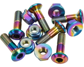 Flo Motorsports Jet Fuel Titanium Sprocket Bolt & Nut