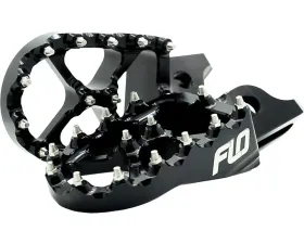 Flo Motorsports Black Pro Series Foot Pegs Honda | Kawasaki 2002-2019