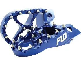 Flo Motorsports Blue Pro Series Foot Pegs Honda | Kawasaki 2002-2019