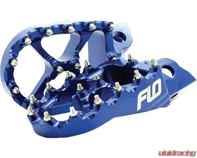 Flo Motorsports Blue Pro Series Foot Pegs Honda | Kawasaki 2002-2019 - FPEG-792BLU