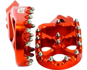 Flo Motorsports Orange Pro Series Foot Pegs Husqvarna | KTM 1999-2018