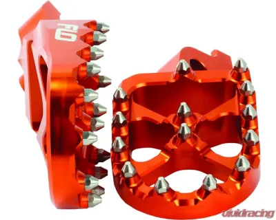 Flo Motorsports Orange Pro Series Foot Pegs Husqvarna | KTM 1999-2018 - FPEG-795ORG