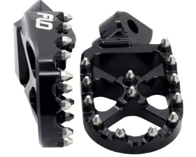 Flo Motorsports Black Pro Series Foot Pegs Suzuki 2010-2019