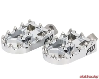 Flo Motorsports Chrome 2" x 3.125" Moto Style Footpeg Set Harley-Davidson 1972-2019 - FPEG-800CR