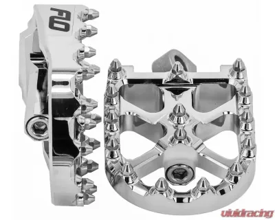 Flo Motorsports Chrome BMX Style Footpegs Chrome Harley-Davidson 1972-2019 - FPEG-800V3CR
