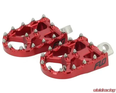 Flo Motorsports Red BMX Style Foot Pegs Harley-Davidson 1972-2019 - FPEG-800V3R