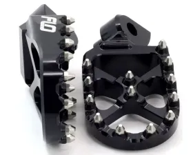 Flo Motorsports Black Pro Series Foot Pegs Cobra 1994-2019