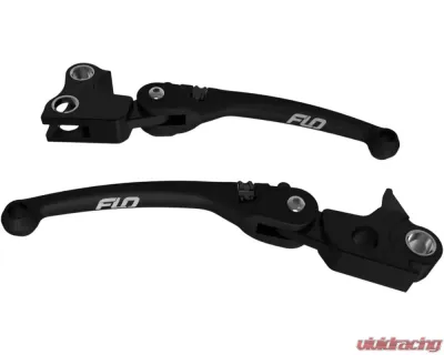 Flo Motorsports Black MX Style Lever Set Harley-Davidson 2014-2016 - HD-808BLK