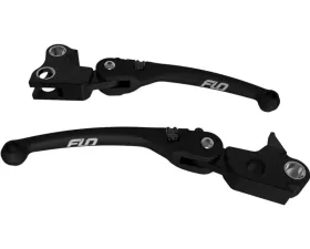 Flo Motorsports Black MX Style Lever Set Harley-Davidson 2017-2019