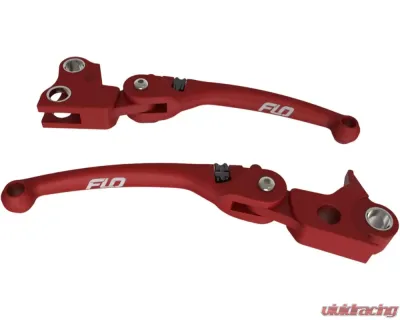 Flo Motorsports Red MX Style Lever Set Harley-Davidson 2017-2019 - HD-809R