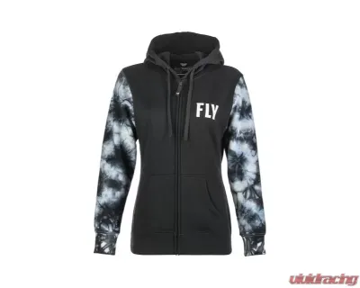 Fly Racing Womens Tie-Die Zip Up Hoodie - 358-0070S