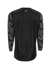 Fly Racing Kinetic SE Tactic Jersey - Black/Grey Camo                                     - 375-524S - Image 2