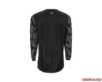 Fly Racing Kinetic SE Tactic Jersey - Black/Grey Camo - 375-524S