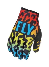 Fly Racing Lite SE Exotic Gloves - Red/Yellow/Blue                                     - 375-7153X - Image 2