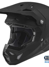 Fly Racing Youth Formula CP Solid Helmet Matte Black Youth Large                                     - 73-0025YL - Image 4