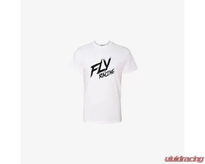 Fly Racing Brawl Tee White Medium - 352-0024M