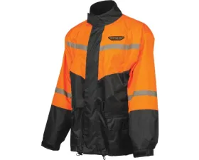Fly Racing 2-Piece Rain Suit Black/Orange 2X-Large