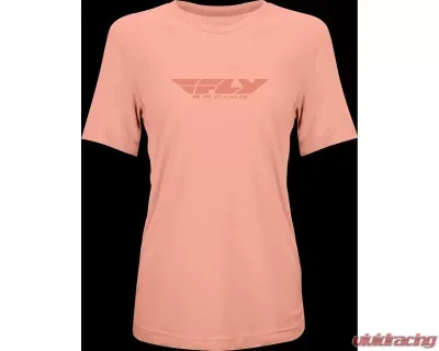 Fly Racing Women's Origin Corp Tee Peach Medium - 356-0102M