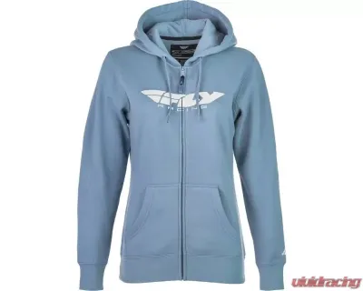Fly Racing Women's Corporate Zip Up Light Blue 2X-Large - 358-00632X
