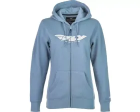 Fly Racing Women's Corporate Zip Up Light Blue X-Large