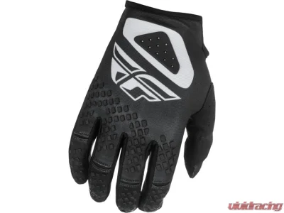 Fly Racing Black/White Large Kinetic Sym Gloves - 378-411L