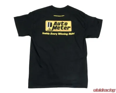 AutoMeter Black Competition Instruments T-Shirt Large - 0422L