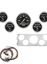 AutoMeter Direct Fit Gauge Kit 5pc Old Tyme Black Chevrolet Truck 1940-1946                                     - 7057-OTB - Image 8