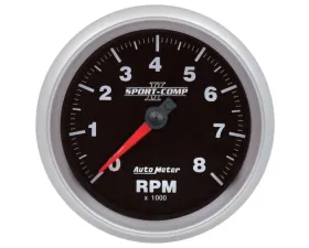 AutoMeter Sport-Comp II Fitech Gauge 3 3/8