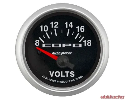 AutoMeter Electric Voltmeter 52mm 18V Chevrolet COPO Camaro - 880874