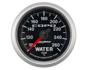 AutoMeter Digital Water Temp Gauge 52mm 100-260F Chevrolet COPO Camaro