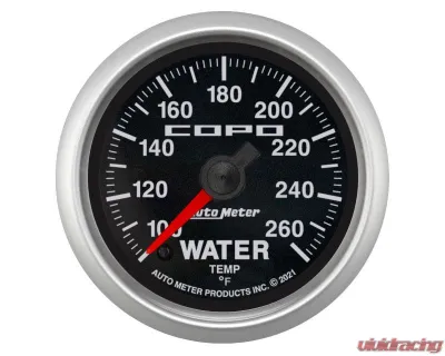AutoMeter Digital Water Temp Gauge 52mm 100-260F Chevrolet COPO Camaro - 880875