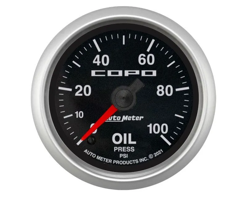 AutoMeter Digital Oil Pressure Gauge 52mm 100 PSI Chevrolet COPO Camaro - 880876