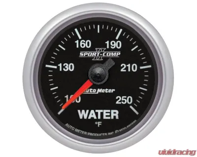 AutoMeter Sport-Comp II Water Temp Gauge 2-1/16" 100-250F - 880890