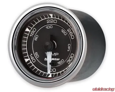 AutoMeter Chrono 2-1/16" 300 Degree Temperature Electric Gauge Chrome - 9748