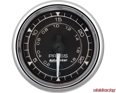 AutoMeter Chrono 2-1/16" 30PSI Digital Stepper Motor Pressure Gauge Chrome - 9764