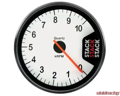 AutoMeter Tacho Clubman 80mm White 10k RPM - ST200-010W